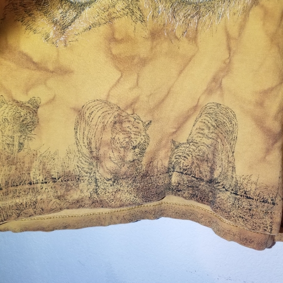 Vintage Houston Zoo Tigers AOP Tee Size Medium - Picture 9 of 13